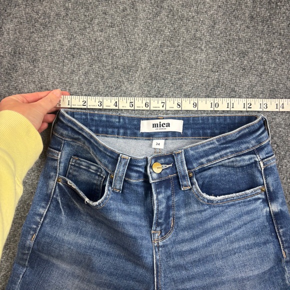 MICA Women’s Denim Straight leg split hem Jeans size: 24 - Picture 5 of 8
